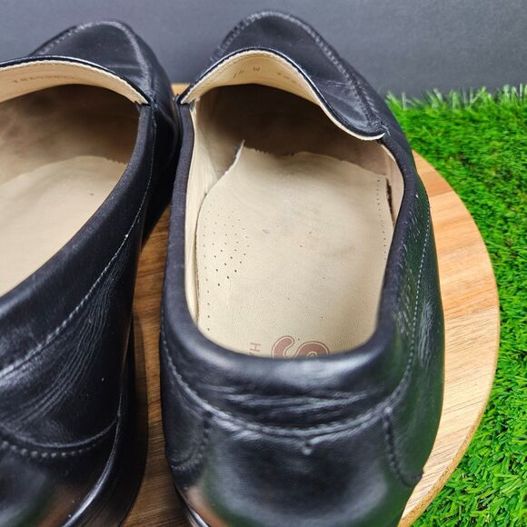 SAS Venetian Slip On Loafers Black Leather USA Made Comfort Mens Size 14 Wide - Picture 9 of 13